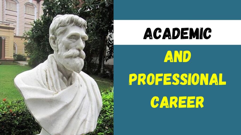 Acharya Prafulla Chandra Roy Academic and Professional Career