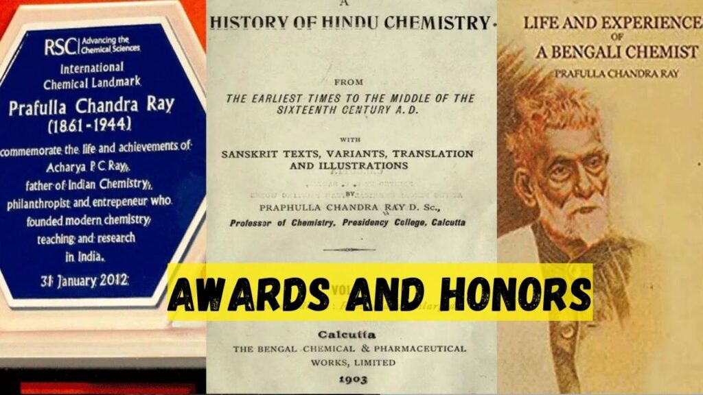 Acharya Prafulla Chandra Roy Awards and Honors