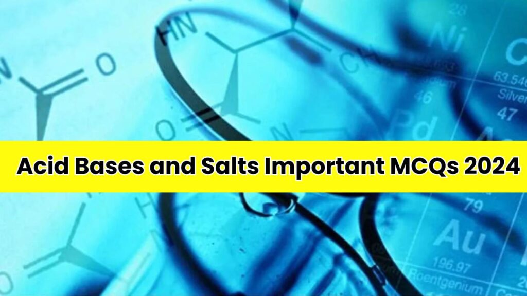 Acid Bases and Salts Important Questions 2024