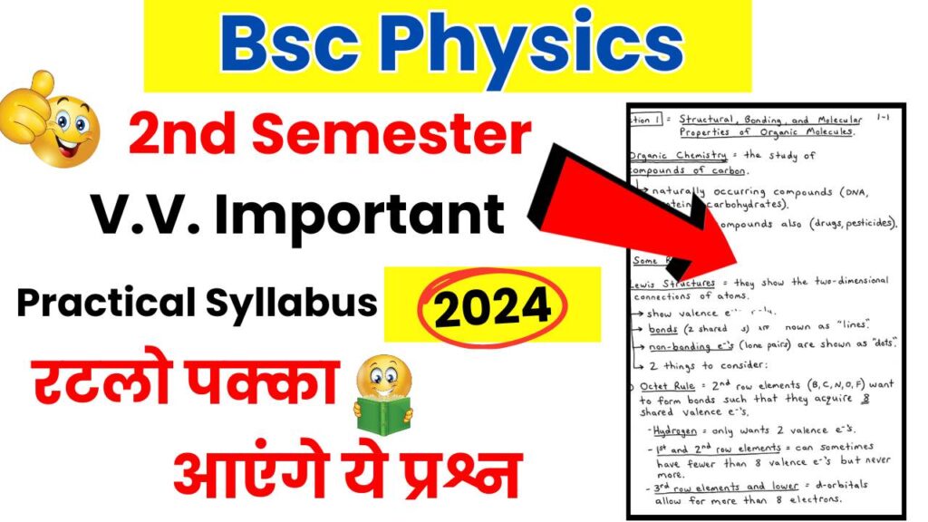 BSC 2nd Semester Physics Practical Syllabus