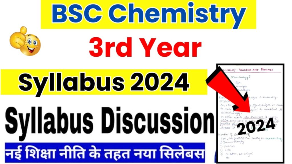 BSC 3rd year Chemistry Syllabus