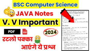 BSC Computer Science Java Notes