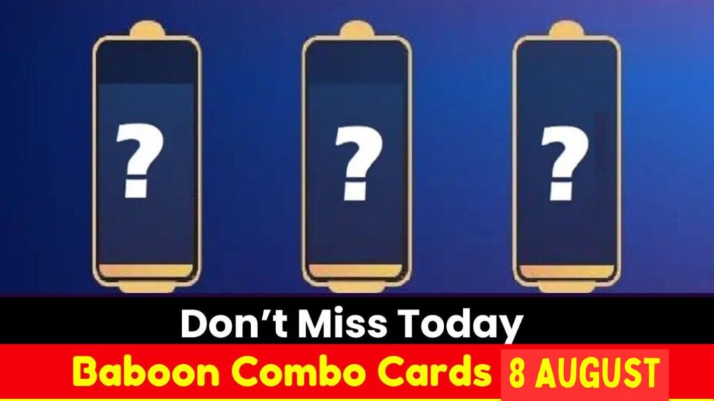 Baboon Combo Card 8 August