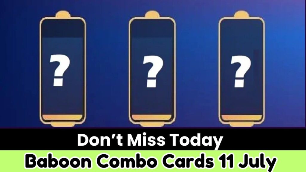 Baboon Combo Cards 11 July