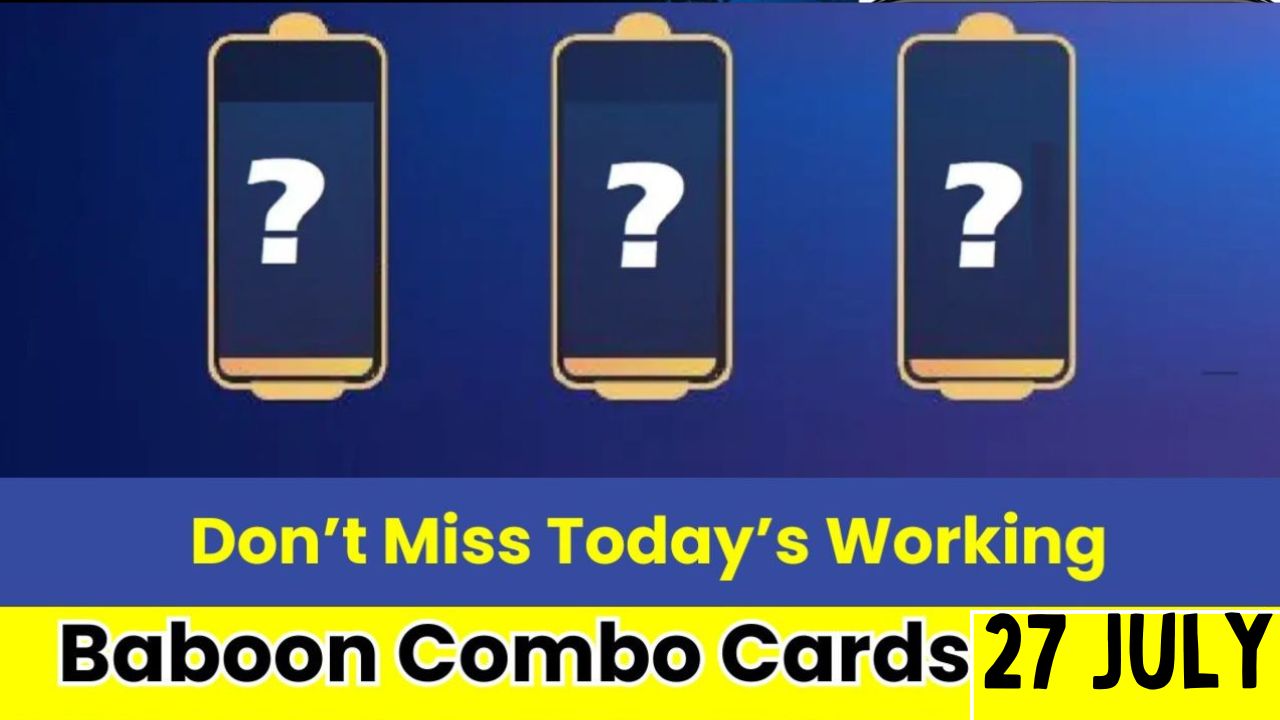 Baboon Combo Cards 27 July