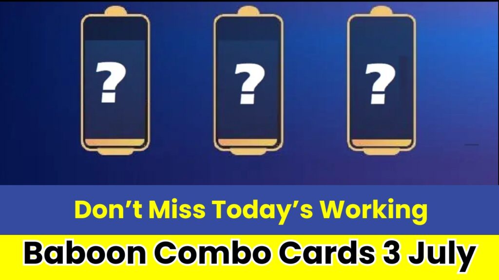 Baboon Combo Cards 3 July