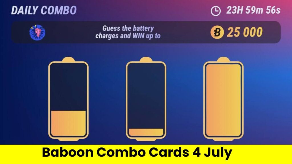 Baboon Combo Cards 4 July