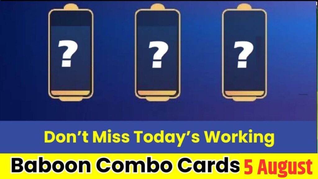 Baboon Combo Cards 5 August