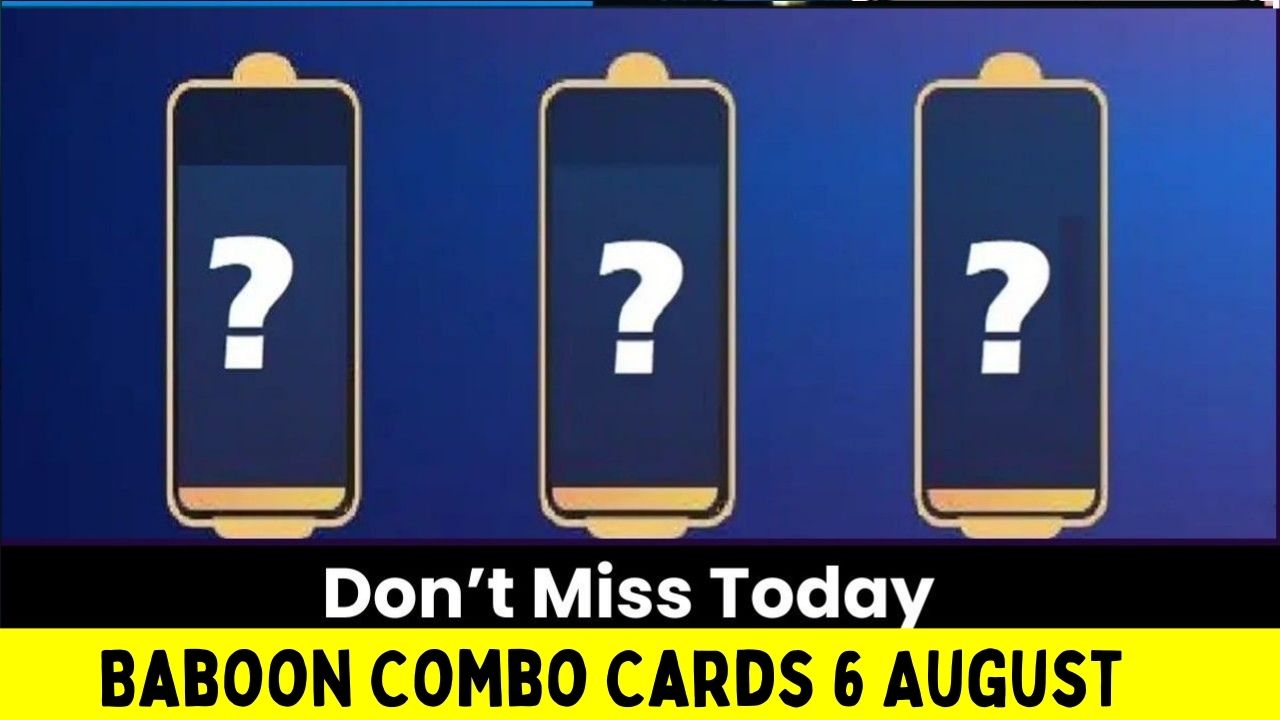 Baboon Combo Cards 6 August