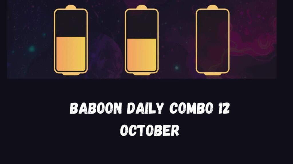 Baboon Daily Combo 12 October