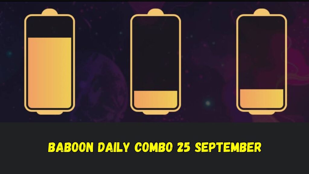 Baboon Daily Combo 25 September