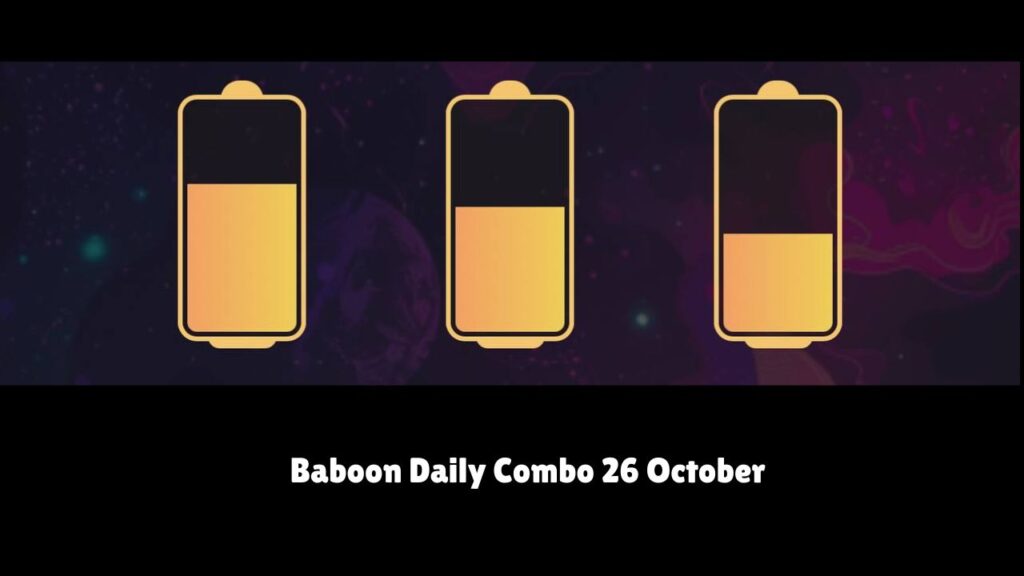 Baboon Daily Combo 26 October