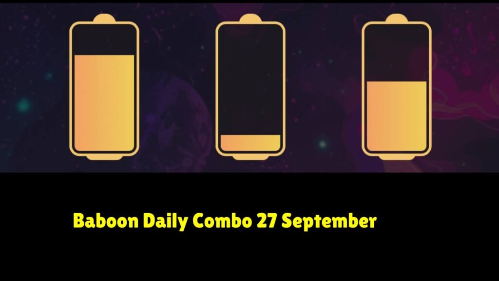 Baboon Daily Combo 27 September