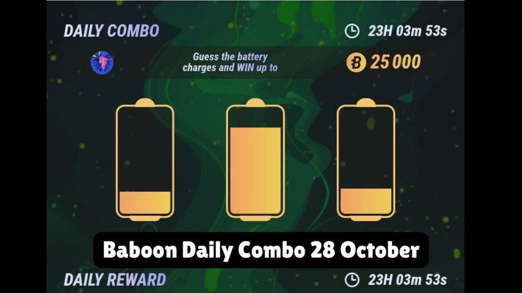 Baboon Daily Combo 28 October