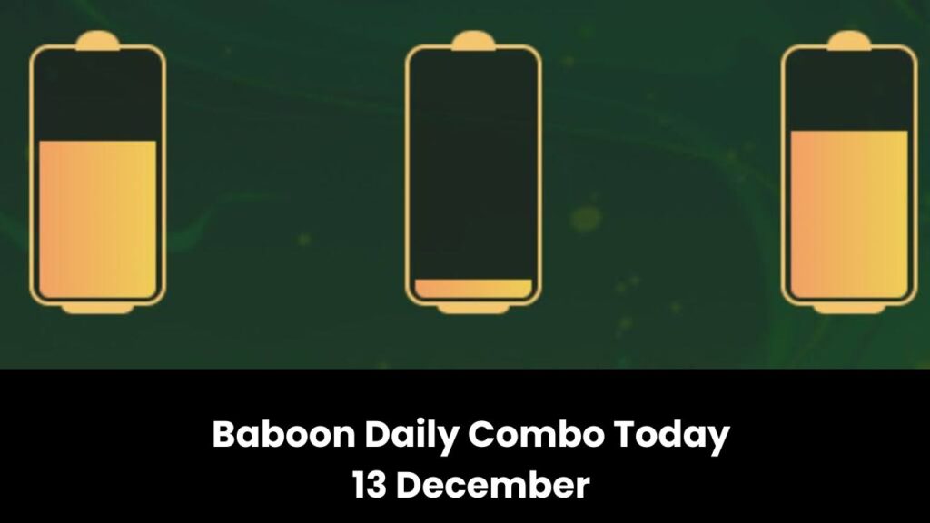 Baboon Daily Combo Today 13 December