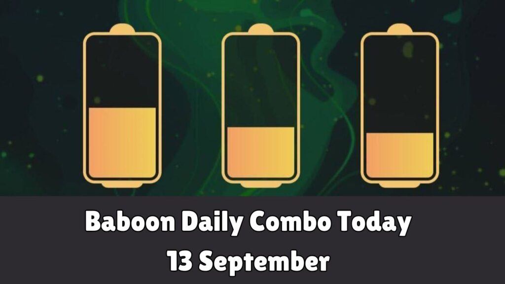 Baboon Daily Combo Today 13 September