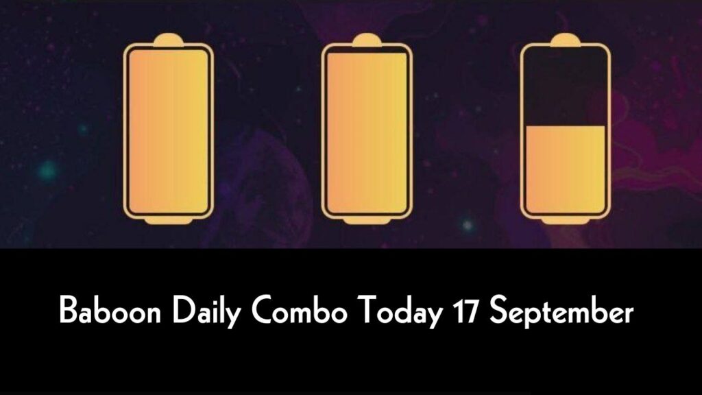 Baboon Daily Combo 17 September