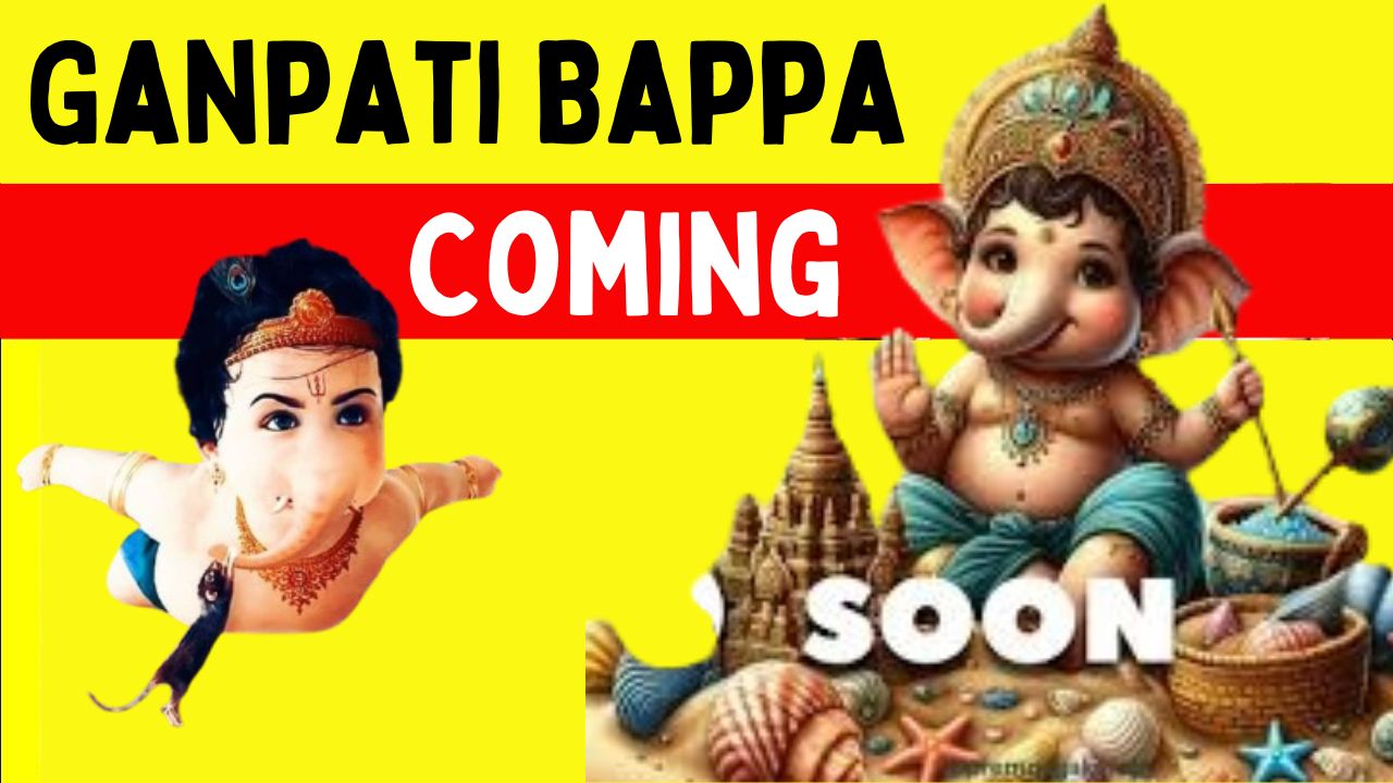 Bappa Coming Soon Caption in Marathi