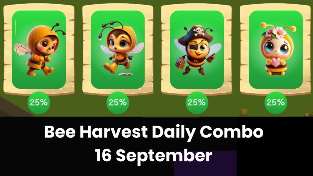 Bee Harvest Daily Combo 16 September