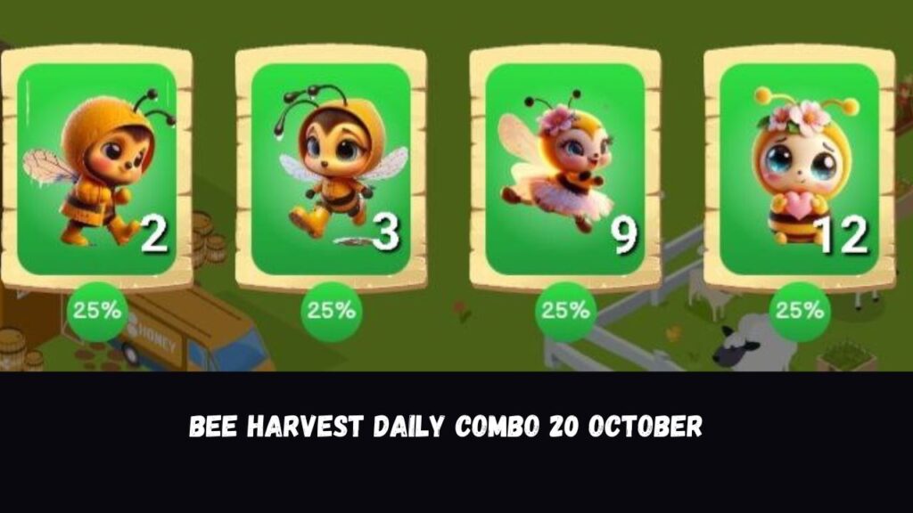 Bee Harvest Daily Combo 20 October