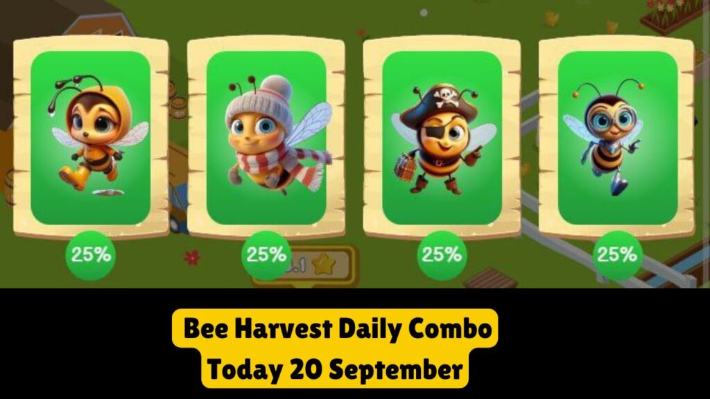  Bee Harvest Daily Combo Today 20 September