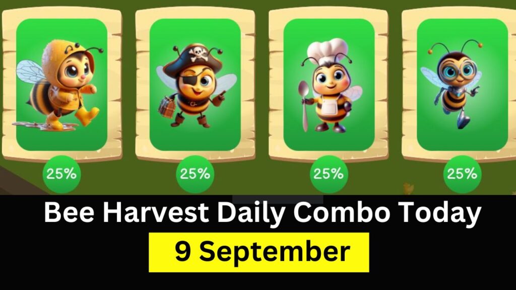 Bee Harvest Daily Combo Today 9 September