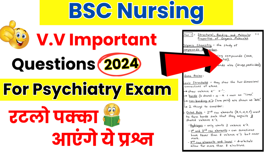 Bsc Nursing Psychiatry Exam 