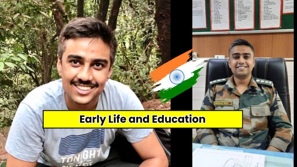 Captain Anshuman Singh Early Life and Education