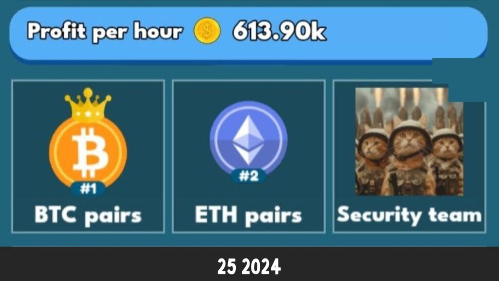 CatGoldMiner Daily Combo 25 August