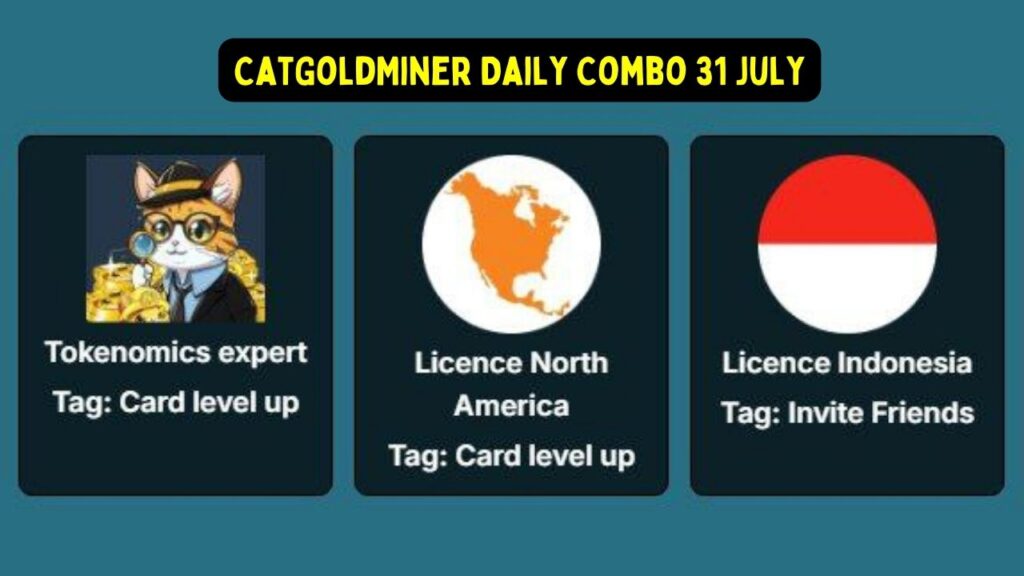 CatGoldMiner Daily Combo 31 july