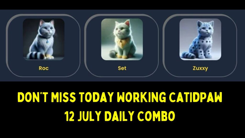 CatIdPaw 12 July Daily Combo