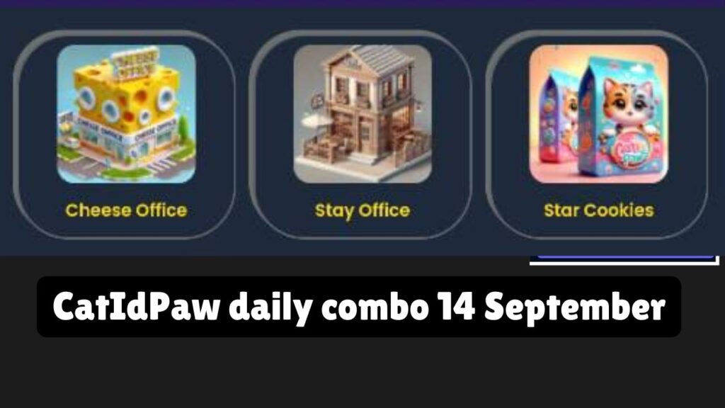 CatIdPaw daily combo 14 September