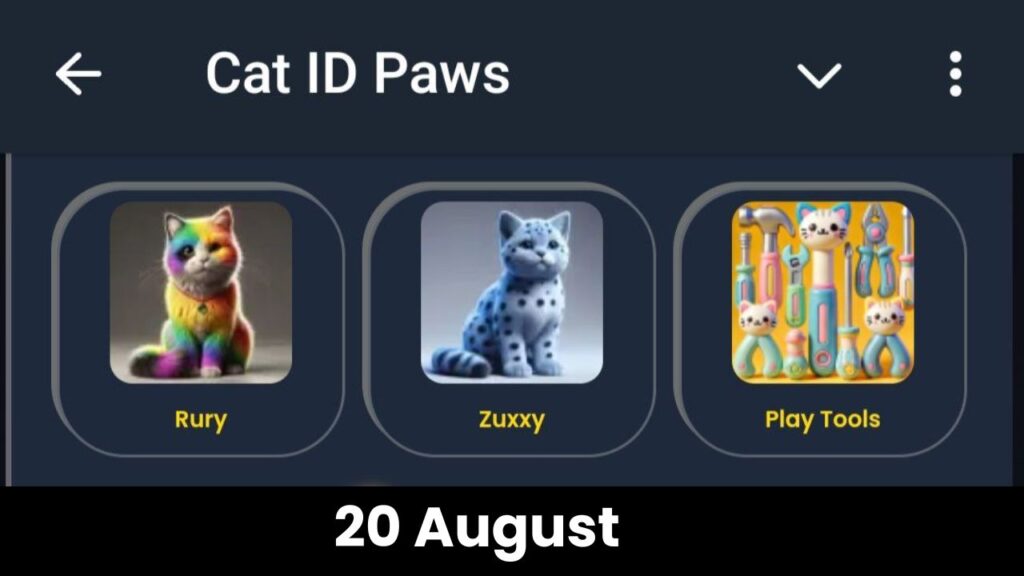 CatIdPaw daily combo 20 August