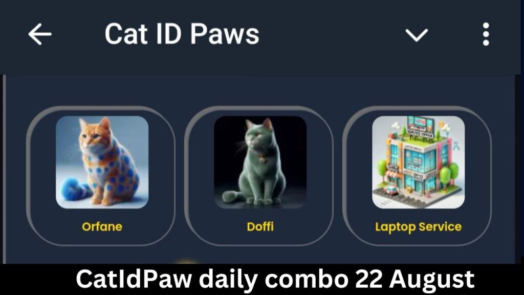 CatIdPaw daily combo 22 August