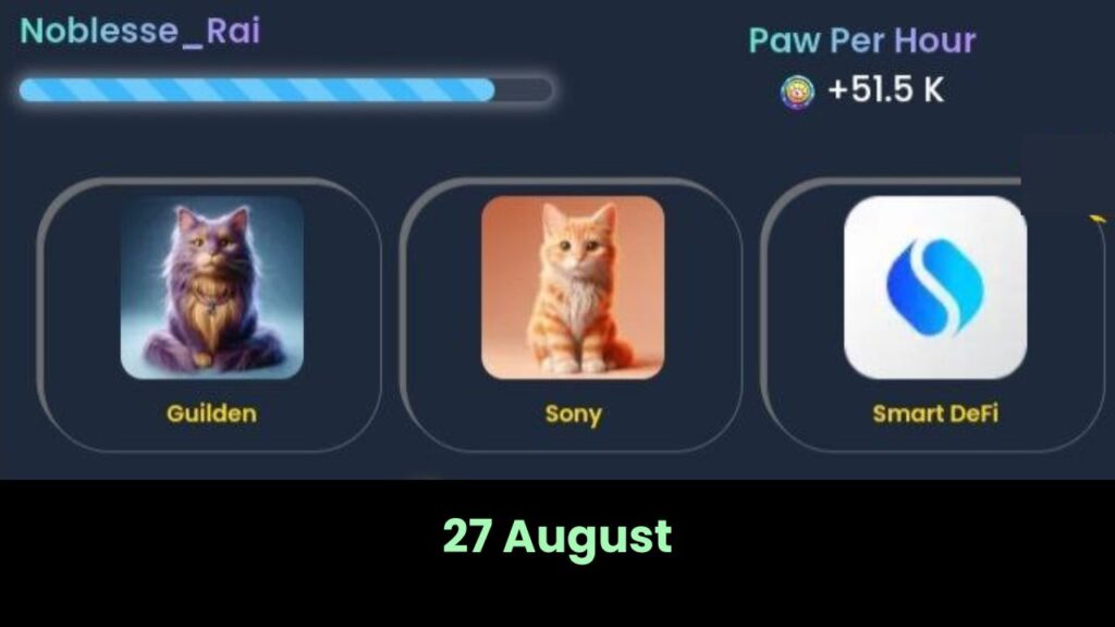 CatIdPaw daily combo 27 August