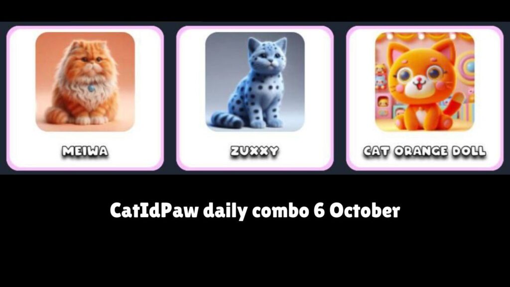 CatIdPaw daily combo 6 October