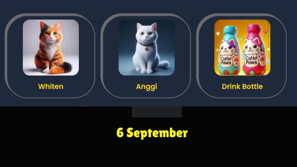  CatIdPaw daily combo 6 September