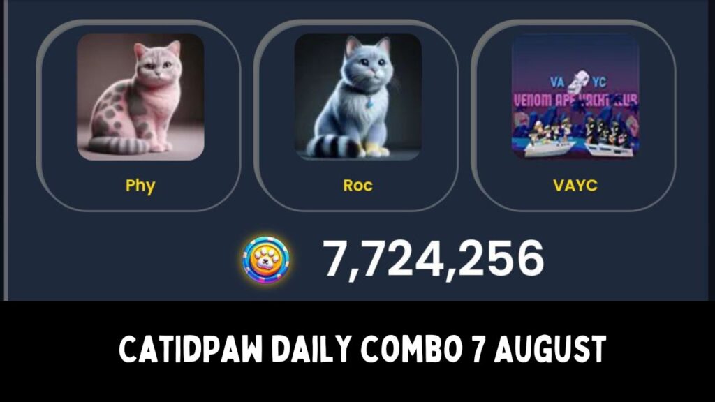 CatIdPaw daily combo 7 August