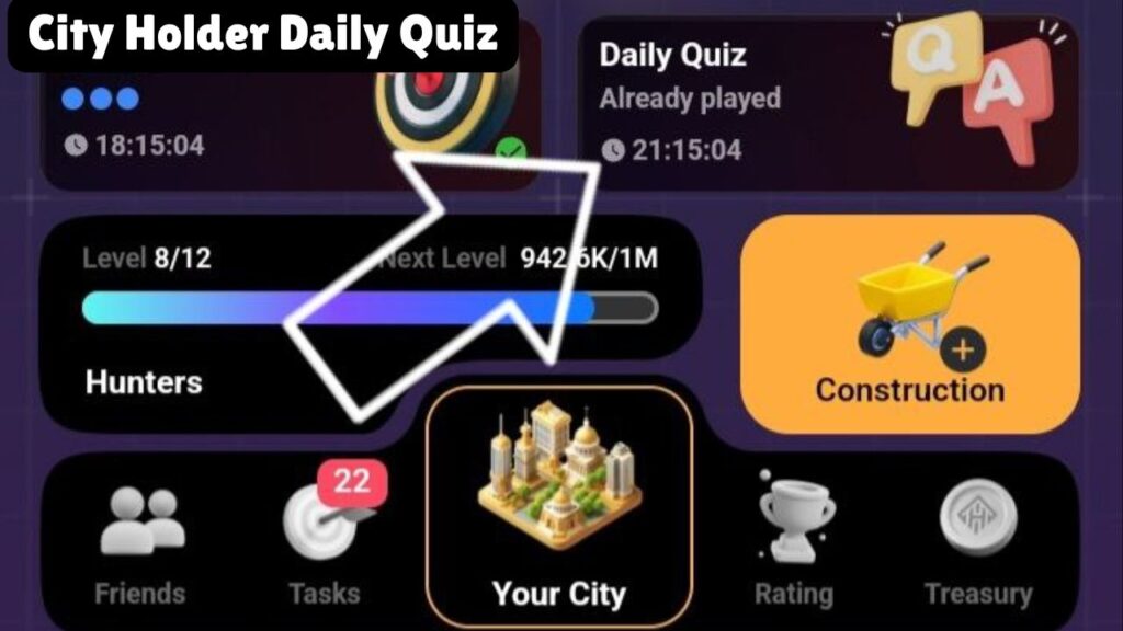 City Holder Daily Quiz