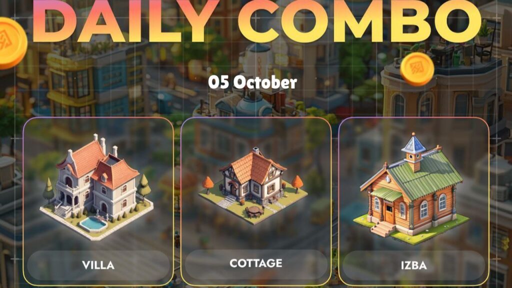 City Holder Game Daily Combo 5 October