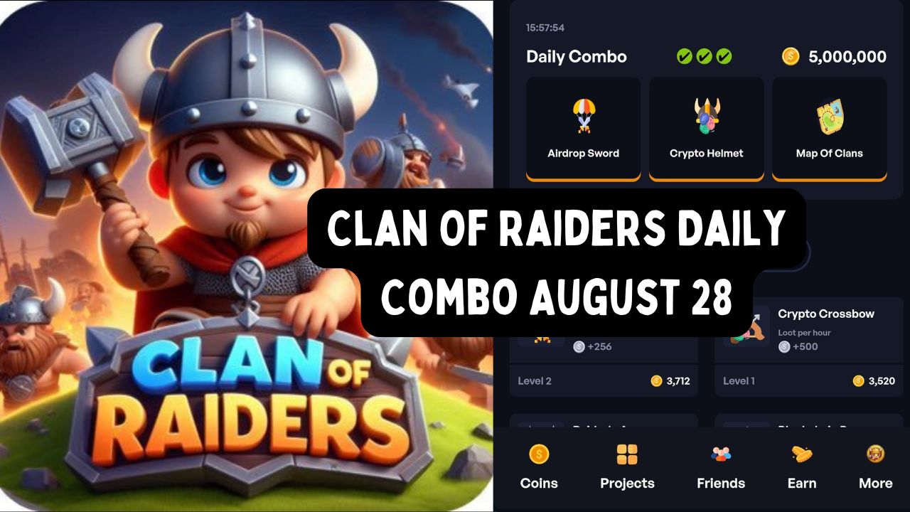 Clan Of Raiders Daily Combo August 28