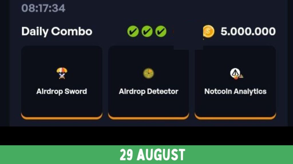 Clan Of Raiders Daily Combo August 29