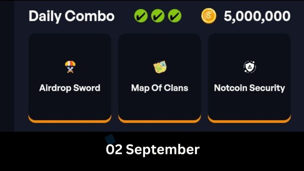 Clan Of Raiders Daily Combo September 2