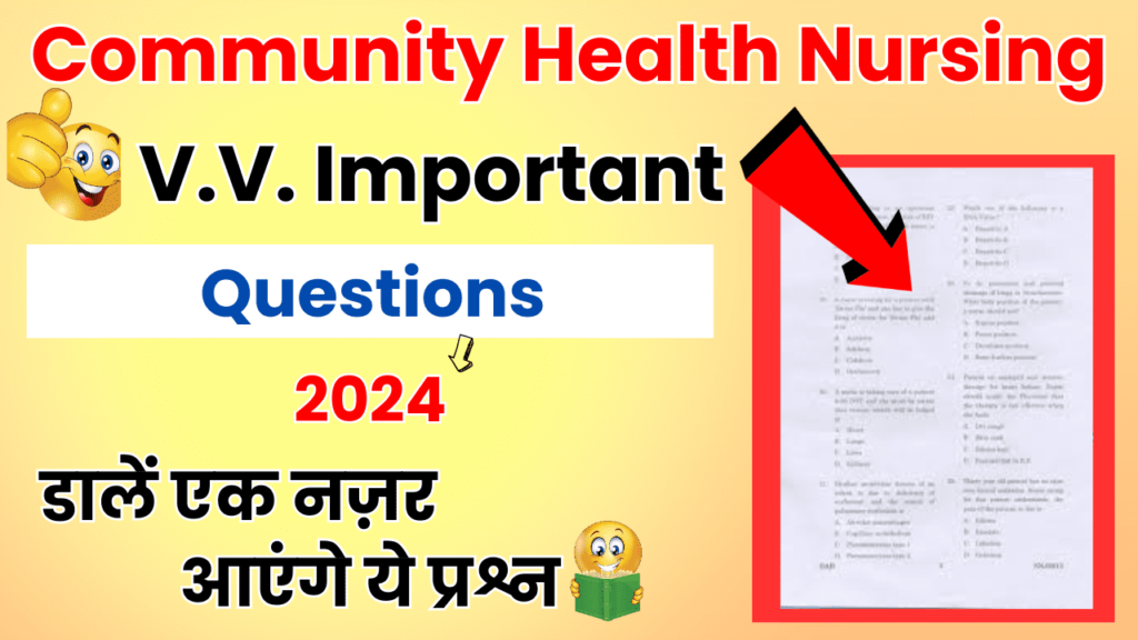 Community Health Nursing Important Questions 