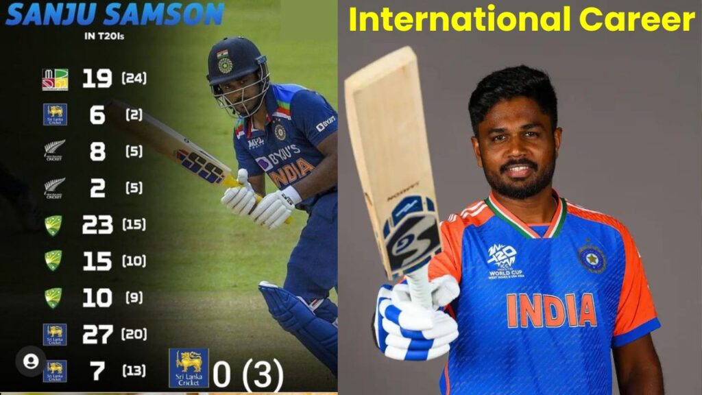 Cricketer Sanju Samson International Career