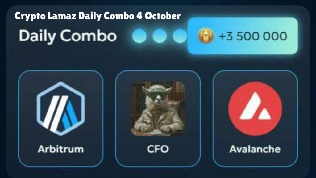 Crypto Lamaz Daily Combo 4 October