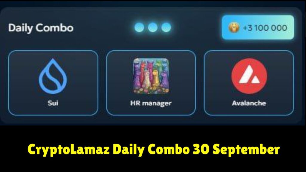 CryptoLamaz Daily Combo 30 September