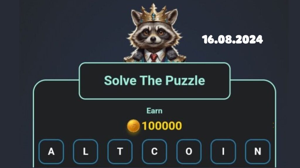 Daily RaCoin Puzzle Code 16 August