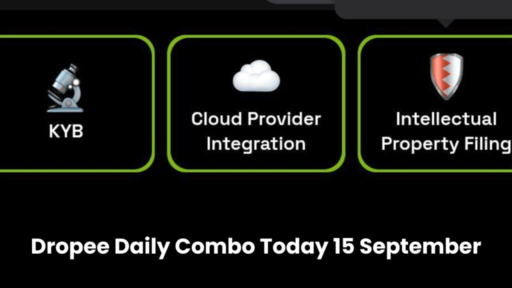 Dropee Daily Combo Today 15 September