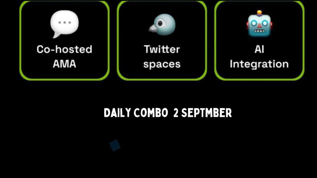 Dropee Daily Combo Today 2 September 